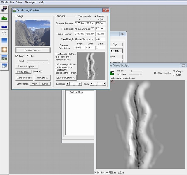 使い方研究９ Terragen Classic おじさんのcg日記